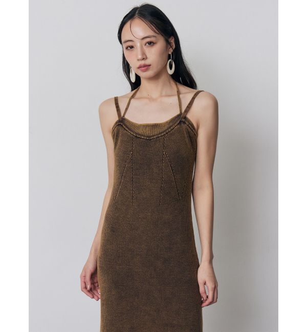 MURUA「レイヤードライクニットキャミワンピース」|ワンピース|