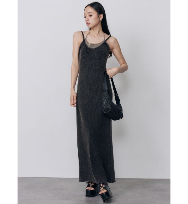 MURUA「レイヤードライクニットキャミワンピース」|ワンピース|