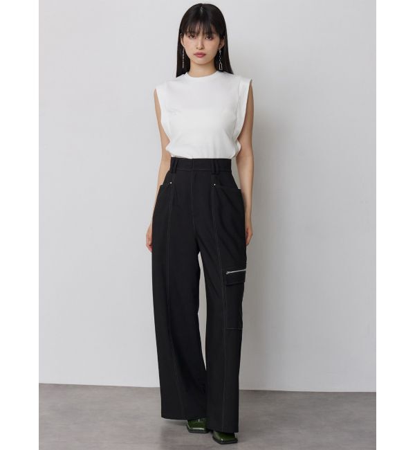 MURUA「フレンチスリーブトップス【接触冷感】」|Tシャツ・カットソー|