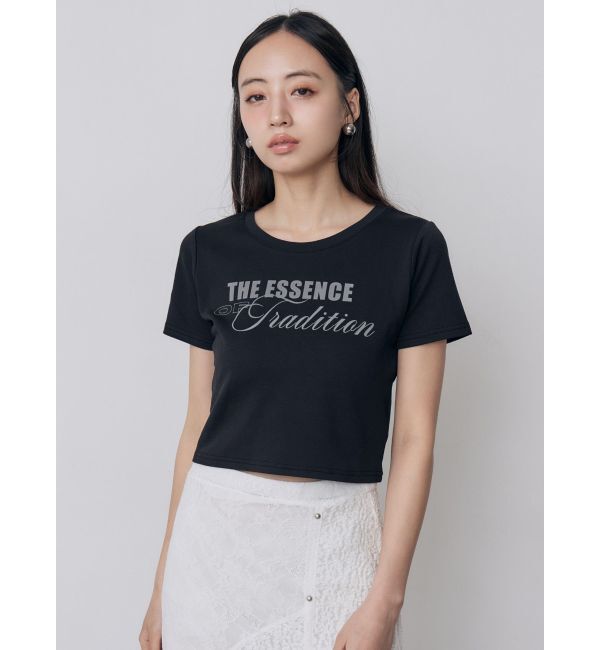MURUA「MIXタイプフェイスクロップドTシャツ」|Tシャツ・カットソー|