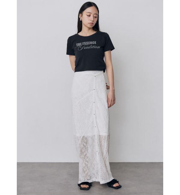 MURUA「MIXタイプフェイスクロップドTシャツ」|Tシャツ・カットソー|