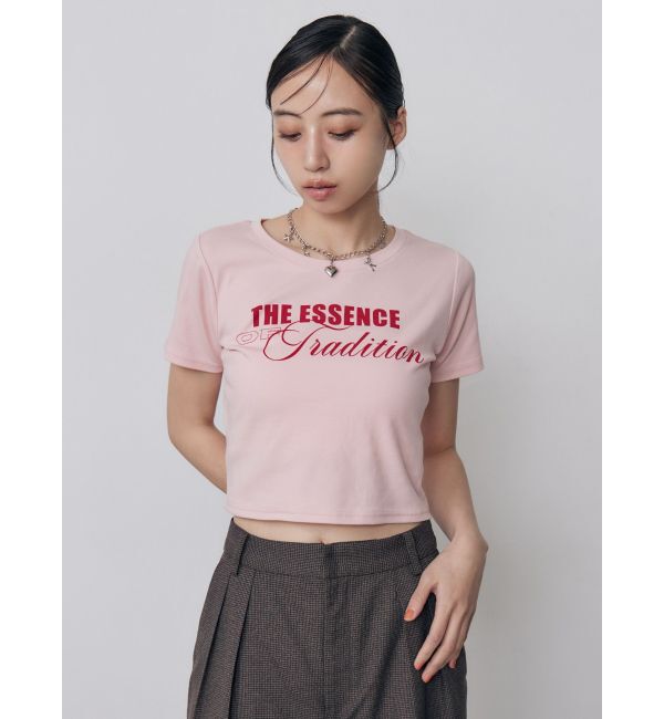 MURUA「MIXタイプフェイスクロップドTシャツ」|Tシャツ・カットソー|