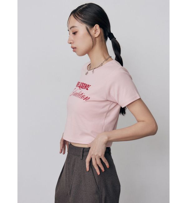 MURUA「MIXタイプフェイスクロップドTシャツ」|Tシャツ・カットソー|