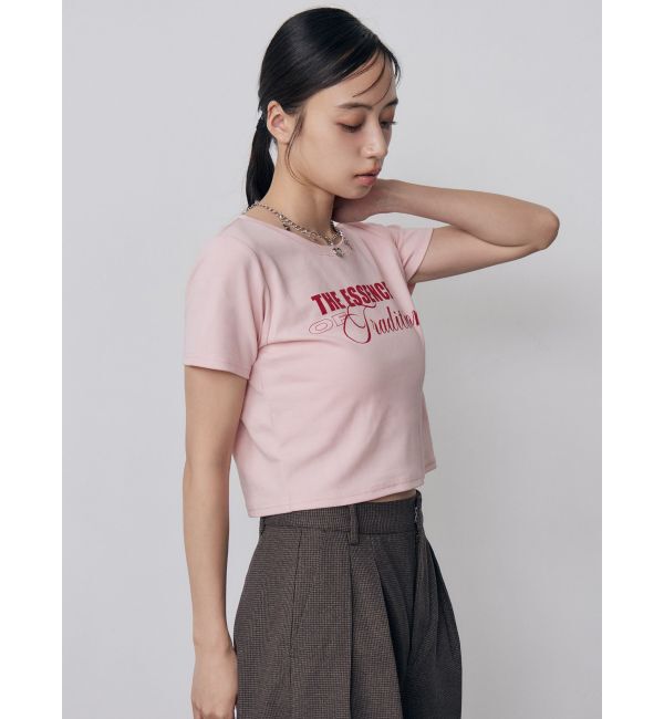 MURUA「MIXタイプフェイスクロップドTシャツ」|Tシャツ・カットソー|