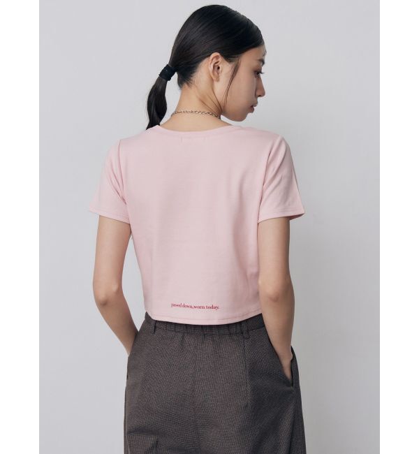 MURUA「MIXタイプフェイスクロップドTシャツ」|Tシャツ・カットソー|