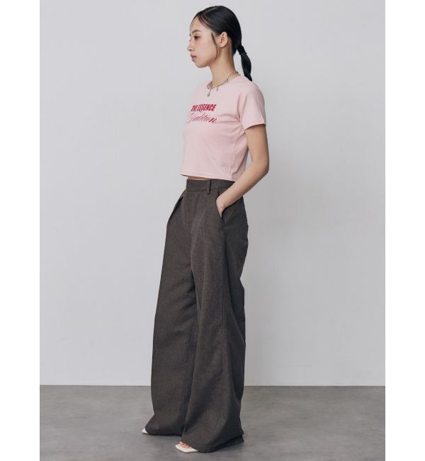 MURUA「MIXタイプフェイスクロップドTシャツ」|Tシャツ・カットソー|