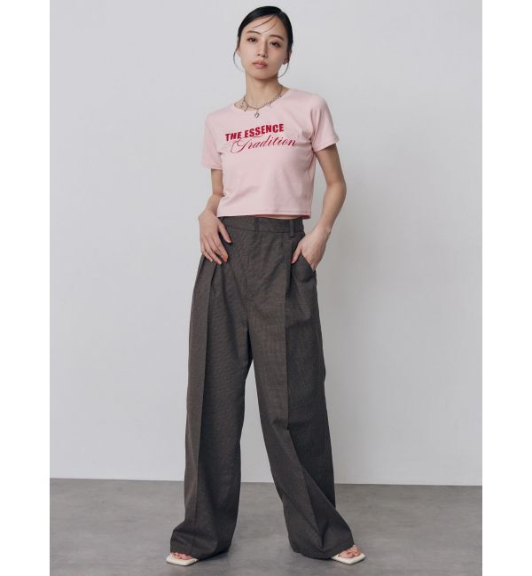MURUA「MIXタイプフェイスクロップドTシャツ」|Tシャツ・カットソー|