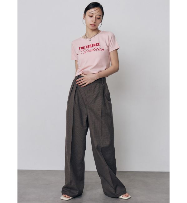 MURUA「MIXタイプフェイスクロップドTシャツ」|Tシャツ・カットソー|