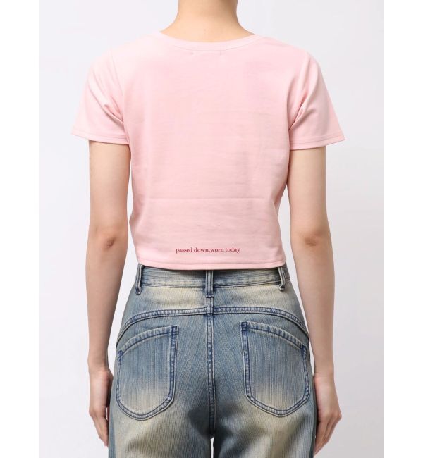 MURUA「MIXタイプフェイスクロップドTシャツ」|Tシャツ・カットソー|