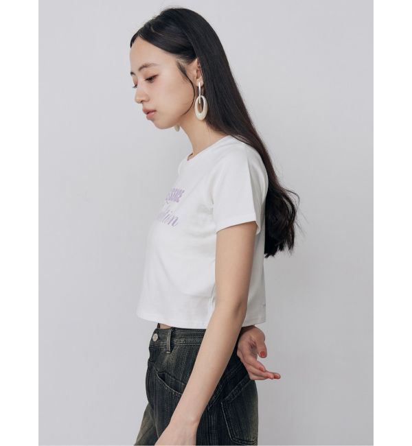 MURUA「MIXタイプフェイスクロップドTシャツ」|Tシャツ・カットソー|