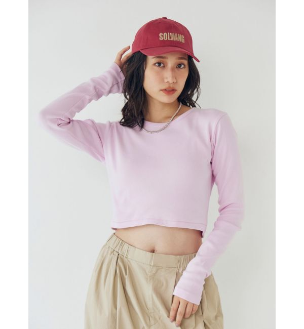 Ungrid「フィットショートロングスリーブTee」|Tシャツ・カットソー|