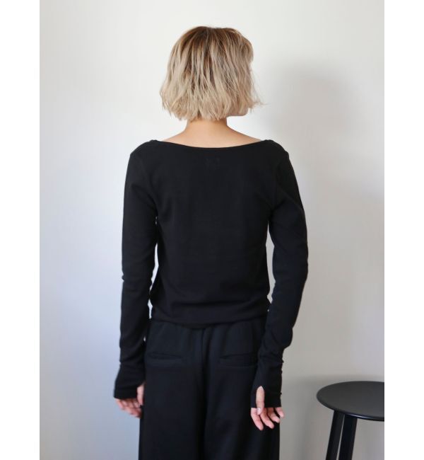 Ungrid「フィットヘンリーロングスリーブTee」|Tシャツ・カットソー|