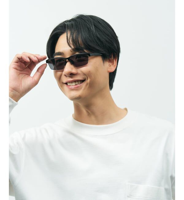  「WEB限定 SUNCUTGlasses/UV100％CUT スクエア型 サングラス | SNAP GRIP搭載搭載 スポーツ・アウトドア」|サングラス|