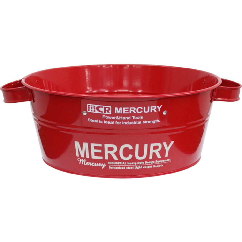 MERCURY「マーキュリー バケツ 通販 ブリキバケツ 雑貨 おしゃれ MERCURY タブバケツ ブリキ」|その他|レッド2