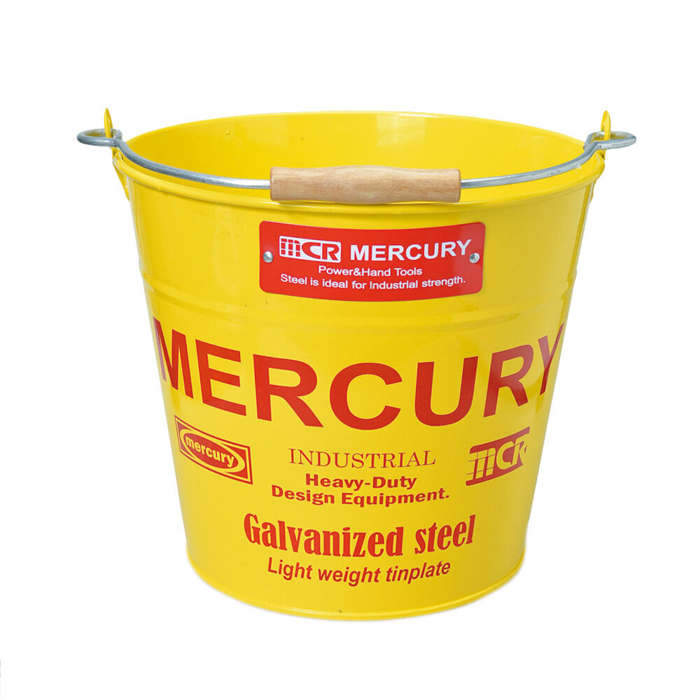 MERCURY「マーキュリー バケツ 通販 おしゃれ ブリキ ガーデニング レギュラー シンプル MERCURY」|その他|イエロー1