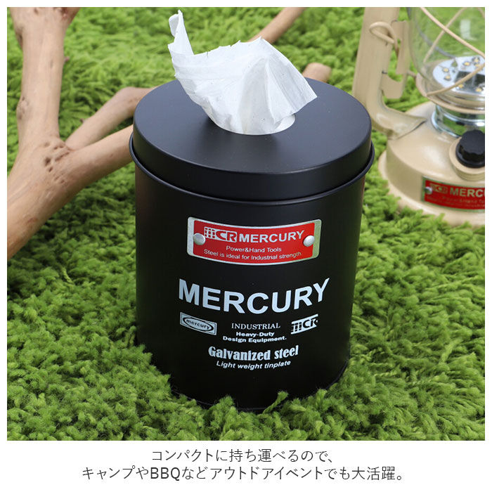 BACKYARD FAMILY「マーキュリー ティッシュボックス mercury 通販 ブリキサニタリーペーパーホルダー ブランド」|その他|