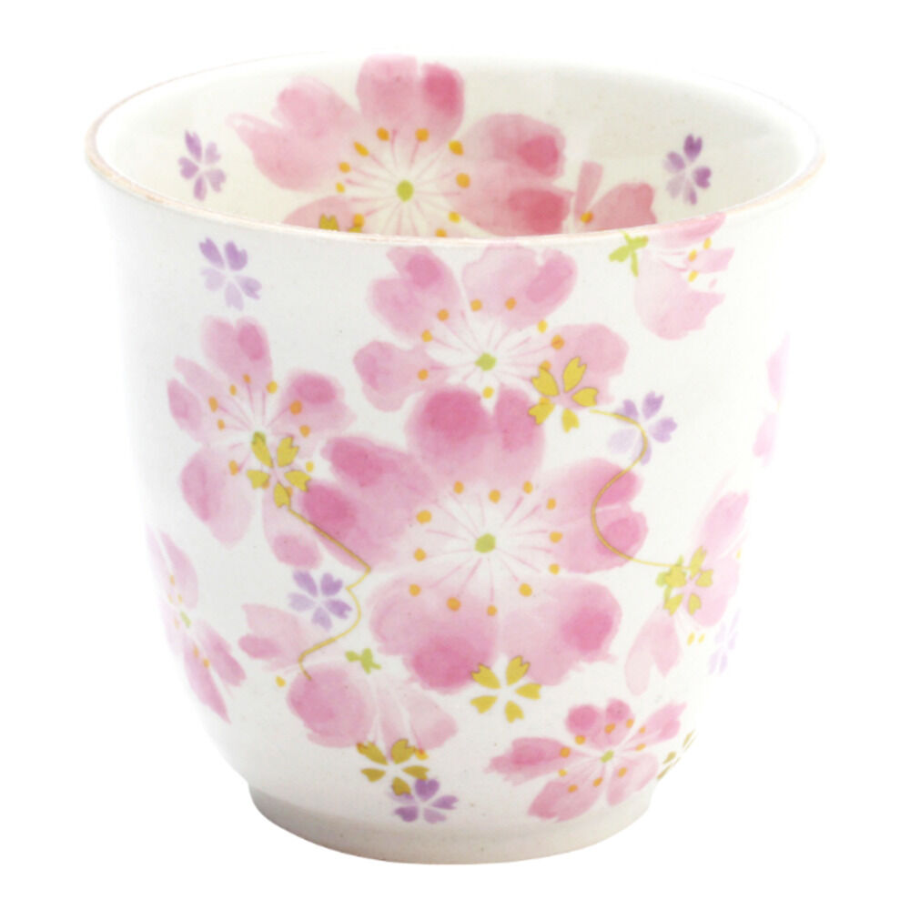 BACKYARD FAMILY「湯呑 湯呑み 花ものがたり かわいい 通販 日本製 コップ カップ 湯呑茶碗 湯呑み茶碗 花柄 花」|グラス・マグカップ|ピンク1