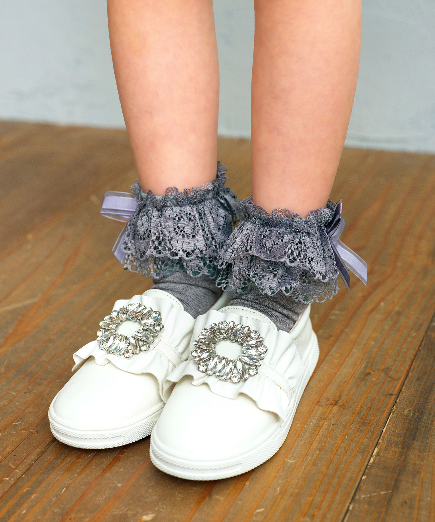 BACKYARD FAMILY「Rora 靴下 キッズ 通販 ローラ ソックス 女の子 ショートソックス レースソックス」|ソックス|