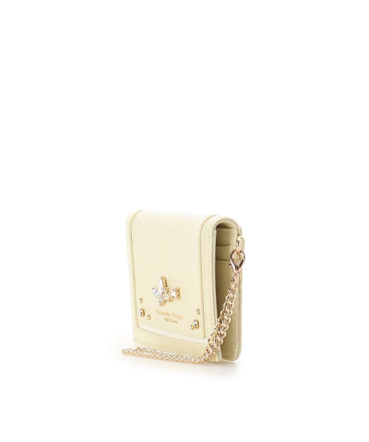 Samantha Thavasa Petit Choice「バタフライビジュー パスケース」|定期入れ|