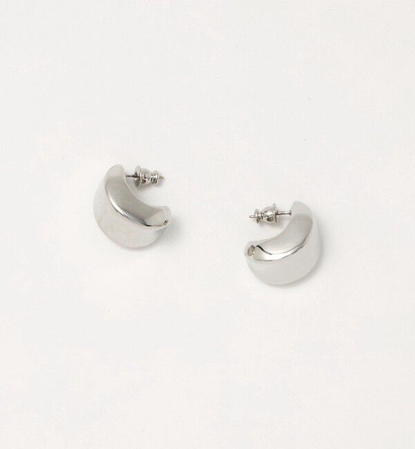 UNITED ARROWS「Jシェイプ ピアス」|ピアス|SILVER