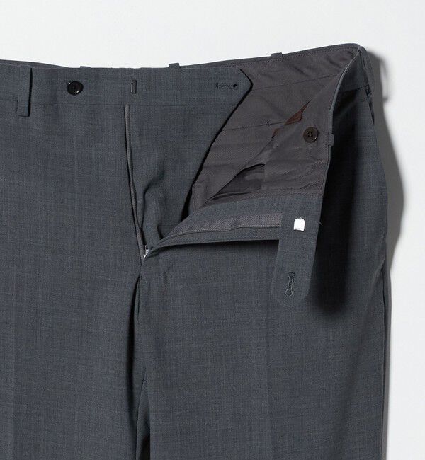 UNITED ARROWS「トロピカル ノープリーツ スラックス COMFORT EASY‐MODEL 2WAYストレッチ 撥水」|スラックス|