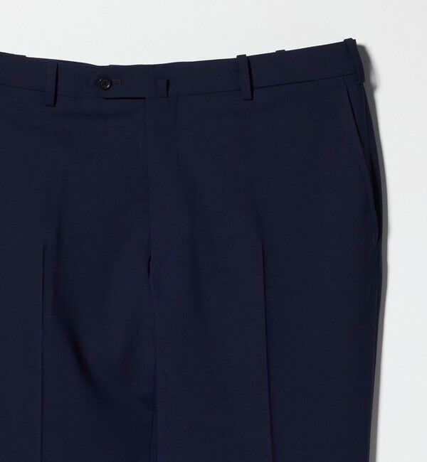 UNITED ARROWS「トロピカル ノープリーツ スラックス COMFORT EASY‐MODEL 2WAYストレッチ 撥水」|スラックス|