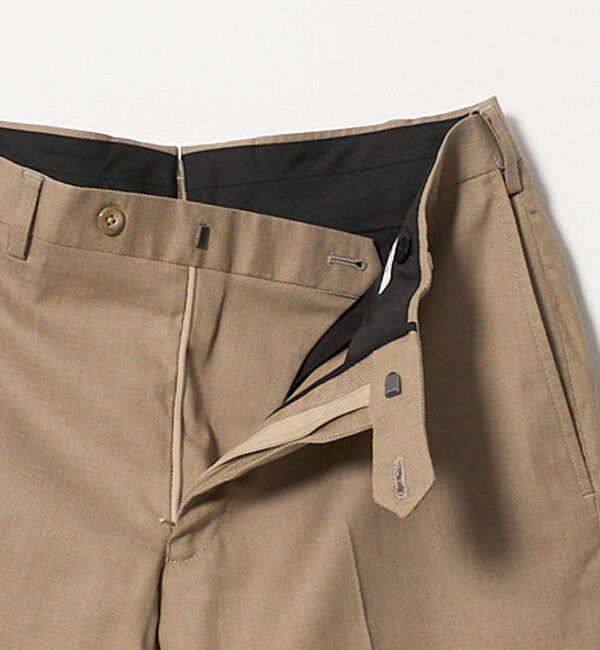 UNITED ARROWS「クールモーション ドビー サイドエクステンド ノープリーツスラックス COMFORT EASY‐MODEL　接触冷感　吸」|スラックス|