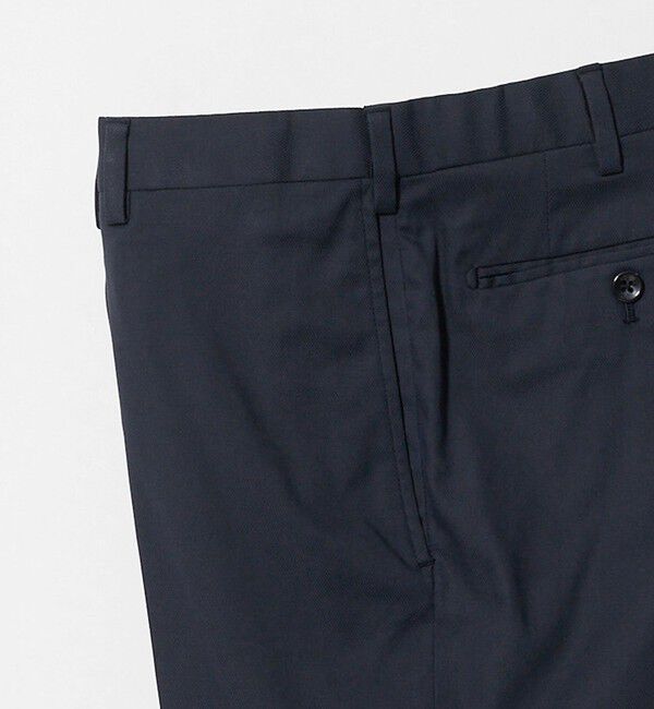 UNITED ARROWS「クールモーション ドビー サイドエクステンド ノープリーツスラックス COMFORT EASY‐MODEL　接触冷感　吸」|スラックス|