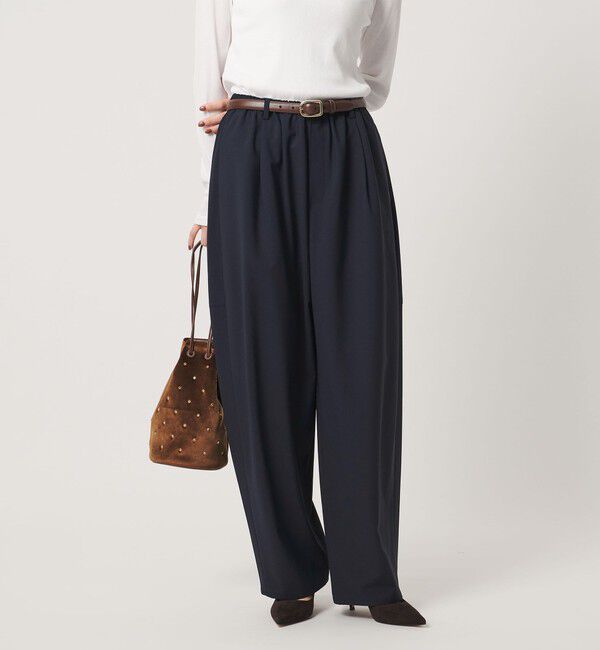 UNITED ARROWS「T/W バレルパンツ」|その他|NAVY