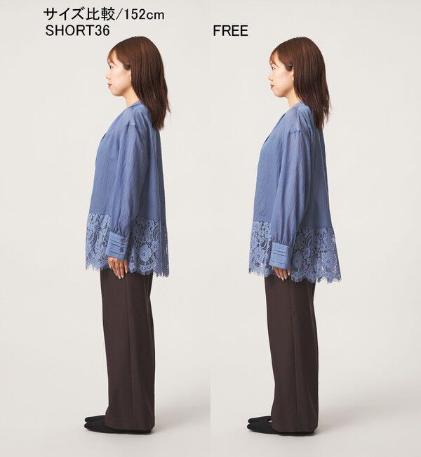 UNITED ARROWS green label relaxing「【結論シリーズ】ミルフィーユレースブラウス」|シャツ・ブラウス|