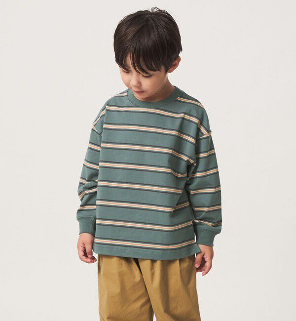 UNITED ARROWS green label relaxing「フトピッチ ボーダー ロングスリーブ Tシャツ / キッズ 100cm-160cm」|Tシャツ・カットソー|