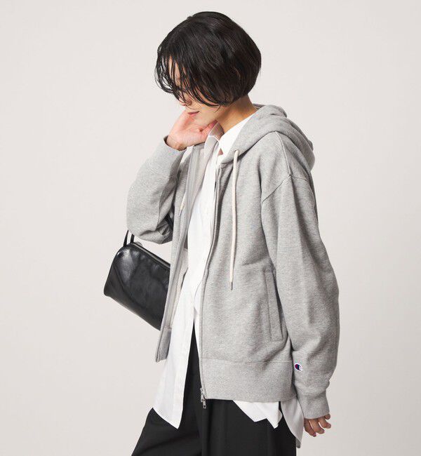 UNITED ARROWS green label relaxing「【別注】＜Champion＞ CVC ジップ パーカー」|パーカー|MD.GRAY