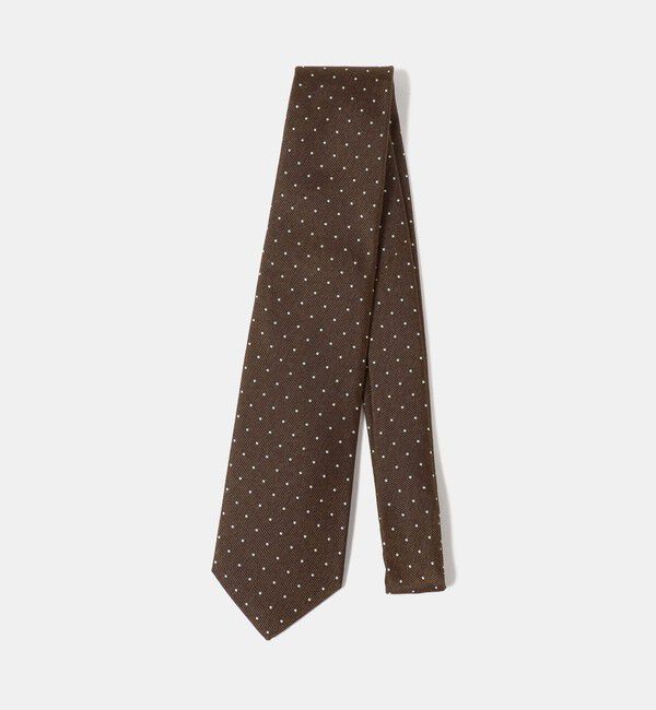 UNITED ARROWS green label relaxing「GLR JAPAN VINTAGE 8.0cm ドット ネクタイ」|ネクタイ・蝶ネクタイ|DK.BROWN