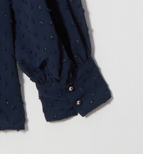 UNITED ARROWS green label relaxing「シアー フリルネック ブラウス」|シャツ・ブラウス|