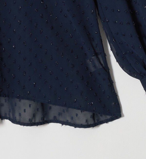 UNITED ARROWS green label relaxing「シアー フリルネック ブラウス」|シャツ・ブラウス|