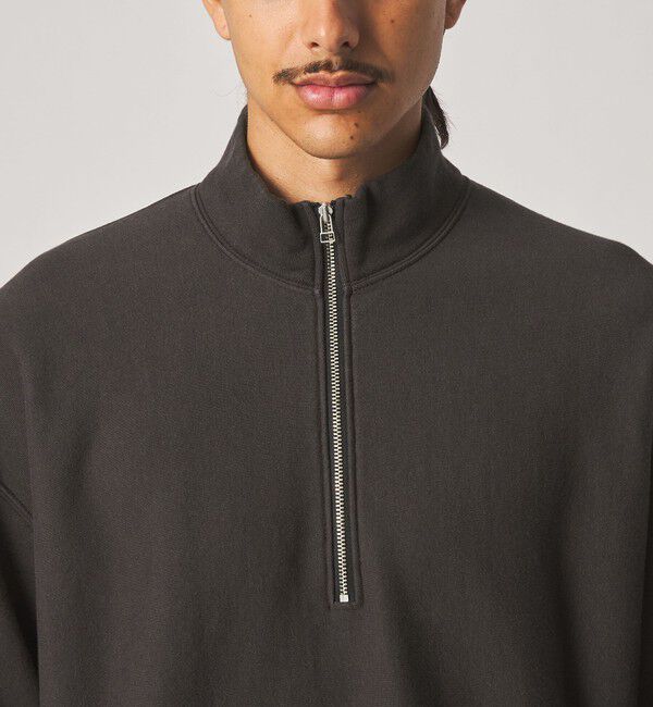 STEVEN ALAN「＜Steven Alan＞ C/R ウラケ ジップ スタンドネック スウェット」|スウェット・ジャージ|