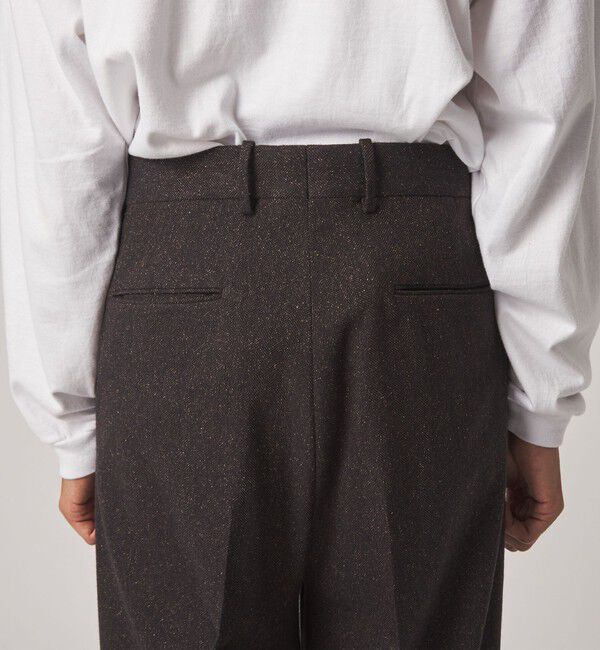 STEVEN ALAN「＜Steven Alan＞ ネップ ヘリンボーンツイード イン ツープリーツ ドレス トラウザーズ II」|スラックス|