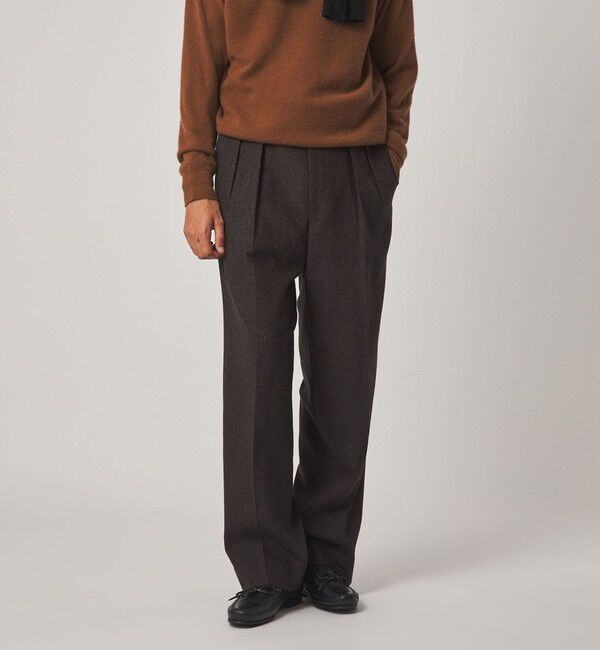 STEVEN ALAN「＜Steven Alan＞ ネップ ヘリンボーンツイード イン ツープリーツ ドレス トラウザーズ II」|スラックス|