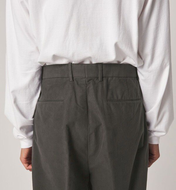 STEVEN ALAN「＜Steven Alan＞ ライトモールスキン イン ツープリーツ ドレス トラウザーズ II」|スラックス|