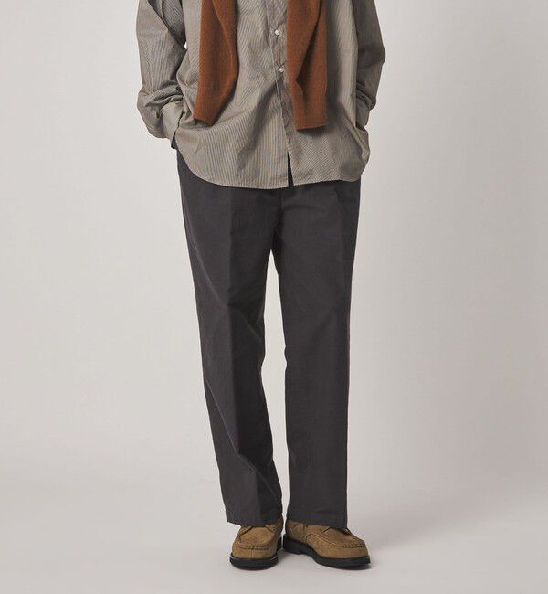 STEVEN ALAN「＜Steven Alan＞ ライトモールスキン イン ツープリーツ ドレス トラウザーズ II」|スラックス|
