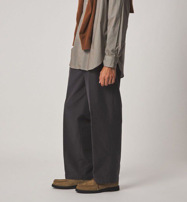 STEVEN ALAN「＜Steven Alan＞ ライトモールスキン イン ツープリーツ ドレス トラウザーズ II」|スラックス|