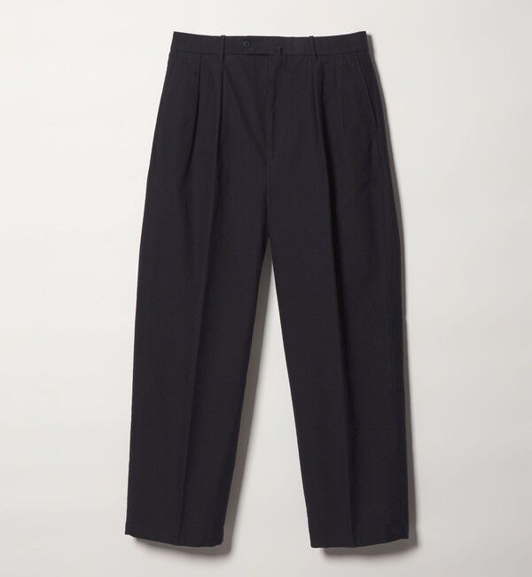 STEVEN ALAN「＜Steven Alan＞ ライトモールスキン イン ツープリーツ ドレス トラウザーズ II」|スラックス|NAVY