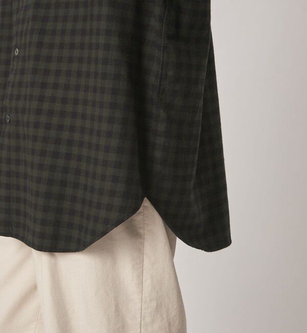STEVEN ALAN「＜Steven Alan＞ ネル ギンガムチェック レギュラーカラー シャツ LOOSE」|シャツ・ブラウス|