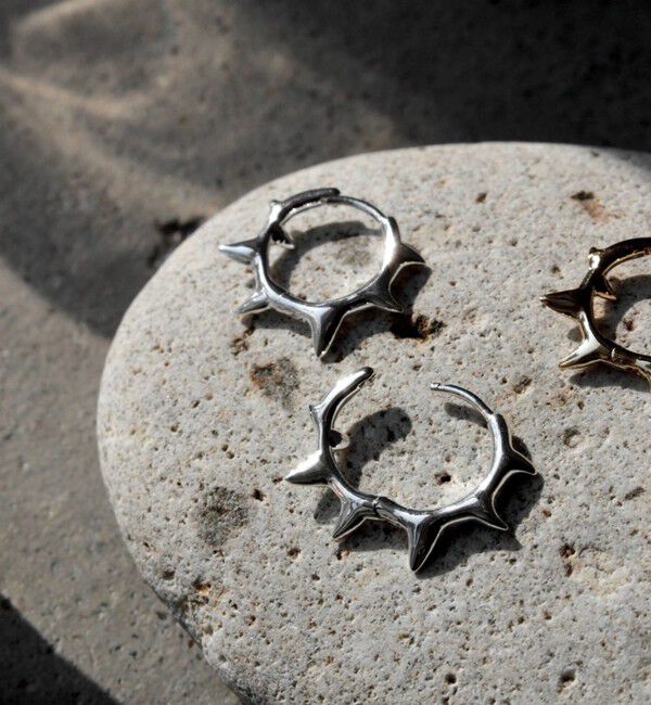 BEAUTY&YOUTH UNITED ARROWS「＜Soierie＞Raw edge フープピアス」|ピアス|
