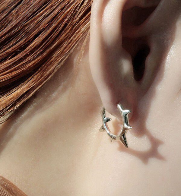 BEAUTY&YOUTH UNITED ARROWS「＜Soierie＞Raw edge フープピアス」|ピアス|