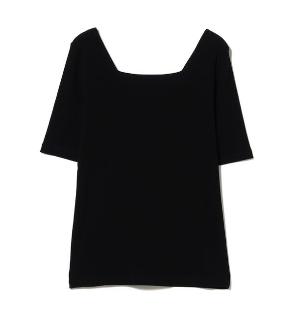 BEAMS SELECTION for WOMEN「【別注】スタイリスト佐藤佳菜子 &times; SLOANE / スクエアネック リブ Tシャツ」|Tシャツ・カットソー|