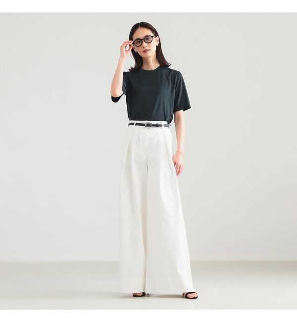 BEAMS SELECTION for WOMEN「【別注】スタイリスト佐藤佳菜子 &times; SLOANE / ウール混 クルーネック  Tシャツ」|Tシャツ・カットソー|