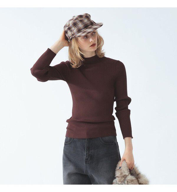 Ray BEAMS 「RIB_Hi/N」|ニット・セーター|BROWN