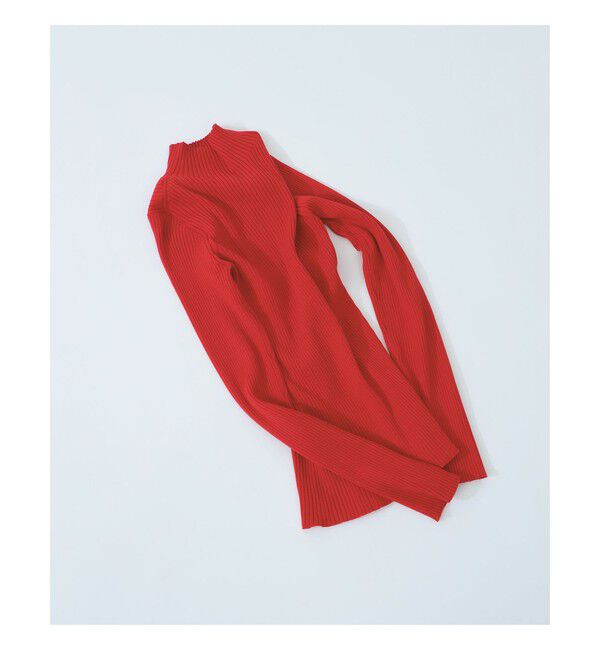 Ray BEAMS 「RIB_Hi/N」|ニット・セーター|RED