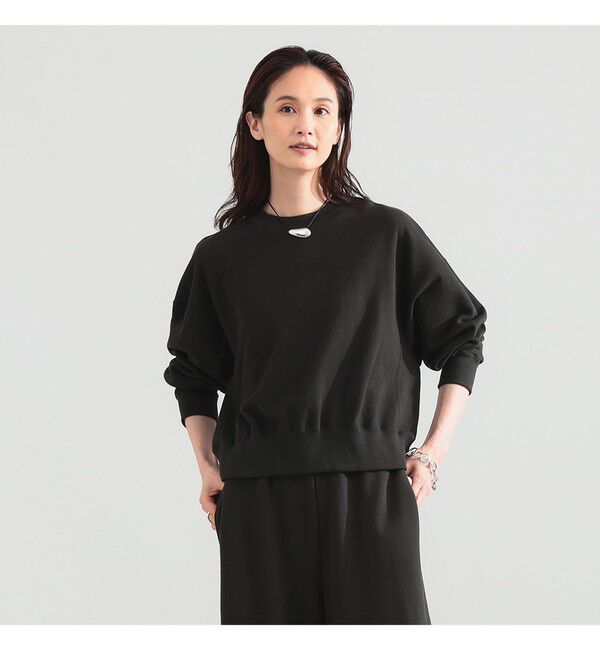 BEAMS SELECTION for WOMEN「【別注】SLOANE / 裏毛 ショート丈 ロングスリーブ スウェット」|パーカー|
